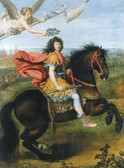 Pierre Mignard Louis XIV of France riding a horse china oil painting image